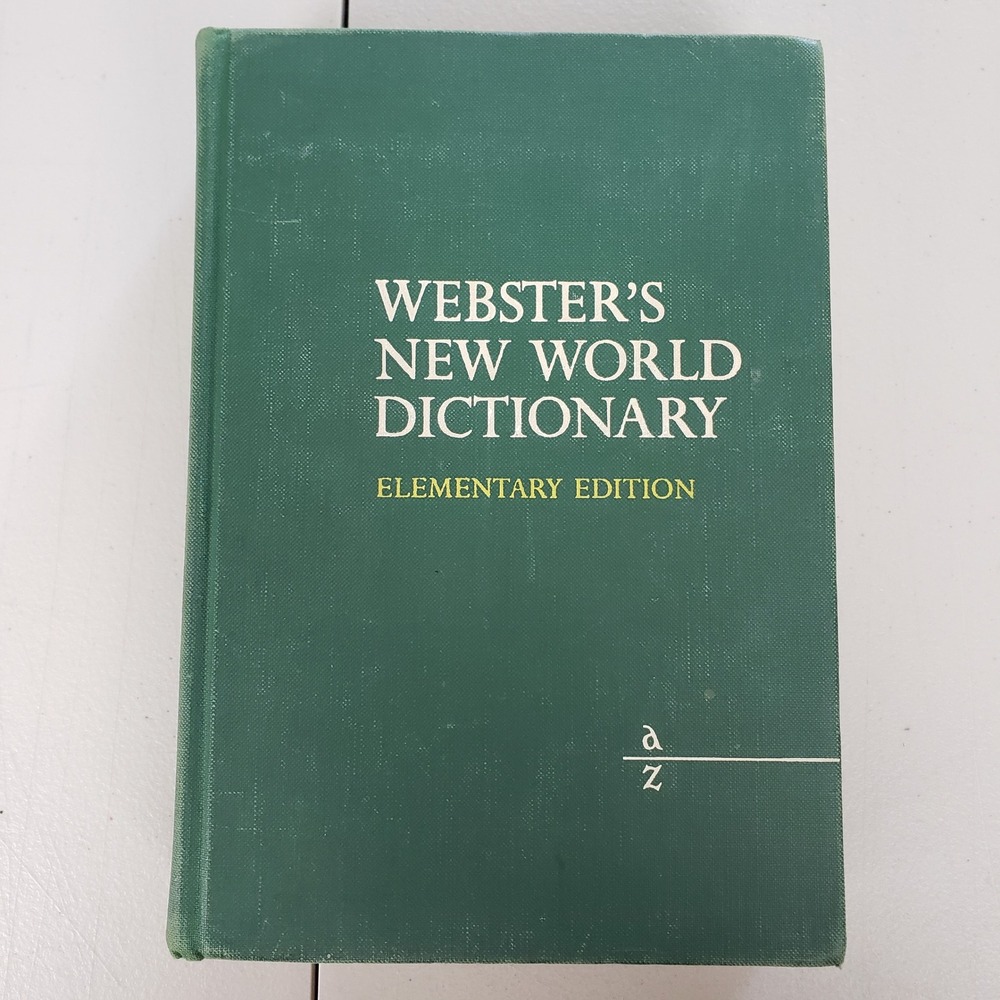 Websters New World Dictionary Elementary Edition 1966 Green Hardcover Macmillan